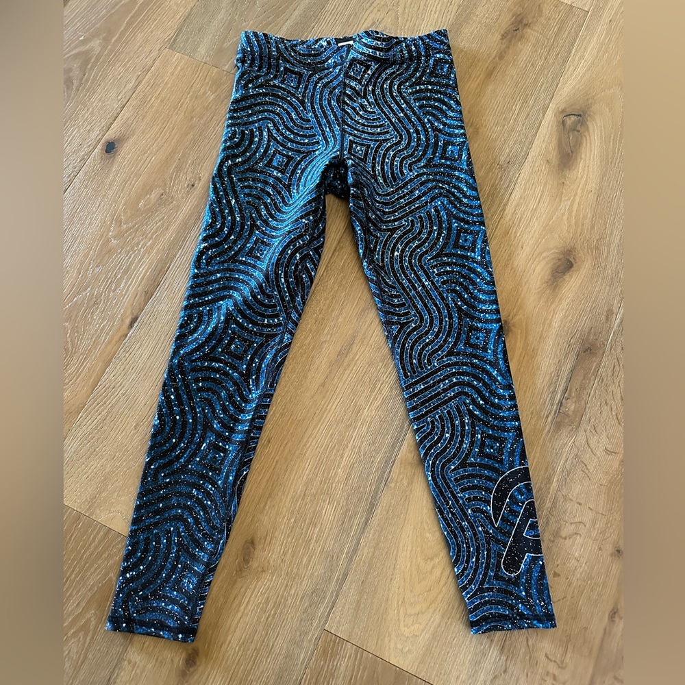 Terez x Peloton Glitter Galaxy Leggings size large